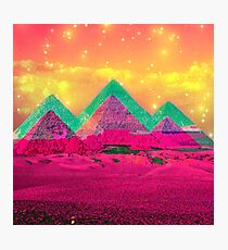Trippy Pyramids Photographic Print