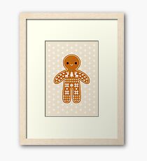 Sweater Pattern Gingerbread Cookie Framed Print