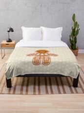 Sweater Pattern Gingerbread Cookie Throw Blanket
