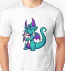 Drache mit Einhorn Plushie Unisex T-Shirt