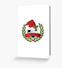 Christmas Soccer Ball Greeting Card