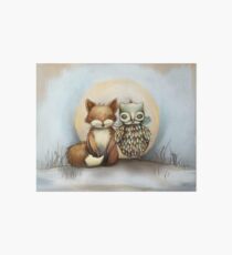 fox and owl Art Board