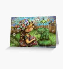There's an Elephant in my Garden Greeting Card