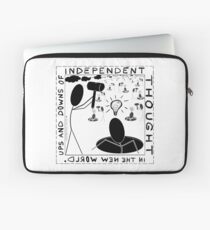 Ups and downs of independent thought Laptop Sleeve