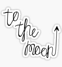 To the Moon Sticker