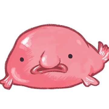 This is my happy face - blob fish Art Board Print for Sale by  BumbleBearArtUK