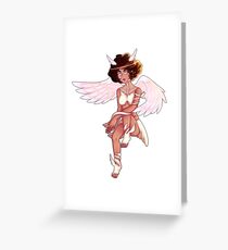 afro angel Greeting Card