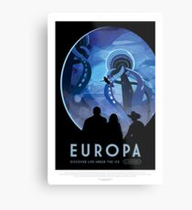 NASA JPL Space Tourism: Europa Metal Print