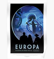 NASA JPL Weltraumtourismus: Europa Poster