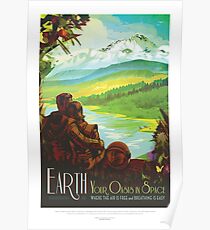 NASA JPL Space Tourism: Erde Poster