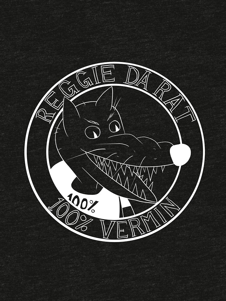 "Reggie Da Rat (white)" T-shirt by NastyPossum | Redbubble