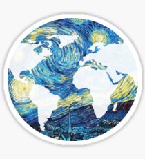 Pegatina Mundo estrellado
