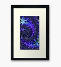 Cool Colors Fractal Framed Print