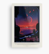 NASA JPL Exoplanet Travel Bureau: TRAPPIST-1e Metal Print