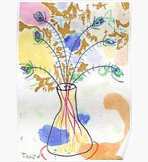 Some Peacock Feathers Poster