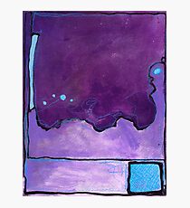 Blue Square Photographic Print