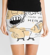 my head is larger than yours Mini Skirt