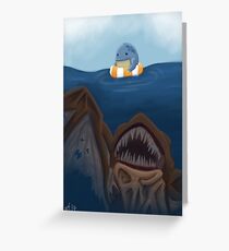 "There's something in the water!" Greeting Card