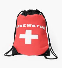 Babewatch lifeguard Drawstring Bag
