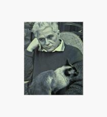 Derrida and Cat - stylized Art Board