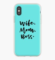 Ehefrau. Mama. Boss. iPhone-Hülle & Cover