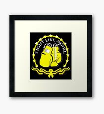Fight Like A Girl Endometriosis Framed Print