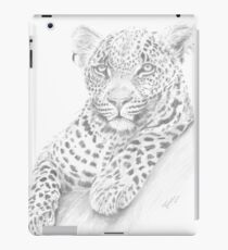 Leopard on log iPad Case/Skin