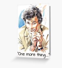 "One more thing....." Greeting Card