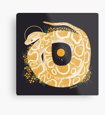 Familiar - Burmese Python Metal Print