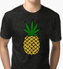Ananas-Unkraut-Blatt (hochklappen) Shirt Vintage T-Shirt
