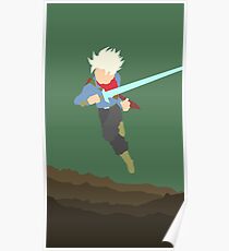 Super Sayan Rage Trunks with Spirit Sword Poster