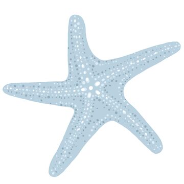 Blue Star Fish Sticker for Sale by REBDesignz