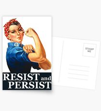 Resist and Persist Postcards