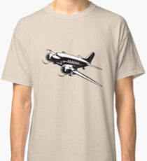 Cartoon Retro Airplane Classic T-Shirt
