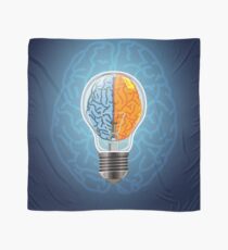 Symbol of idea with the brain shape left and right Scarf