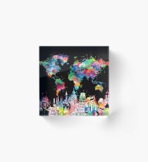 world map Acrylic Block