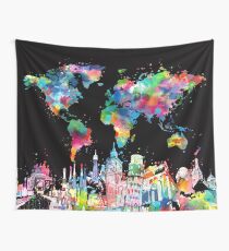 world map Wall Tapestry