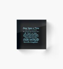 Once Upon a Time Acrylic Block