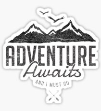 ADVENTURE AWAITS Sticker