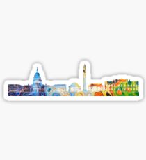 Colored DC Skyline Sticker
