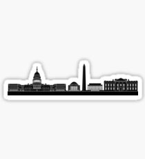 Black DC Skyline Sticker