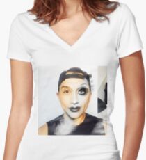bianca del rio / roy Women's Fitted V-Neck T-Shirt