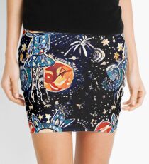 Cosmic Bunny 1 Mini Skirt
