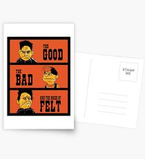 Angel - The Good, the bad, and the made of felt Postcards