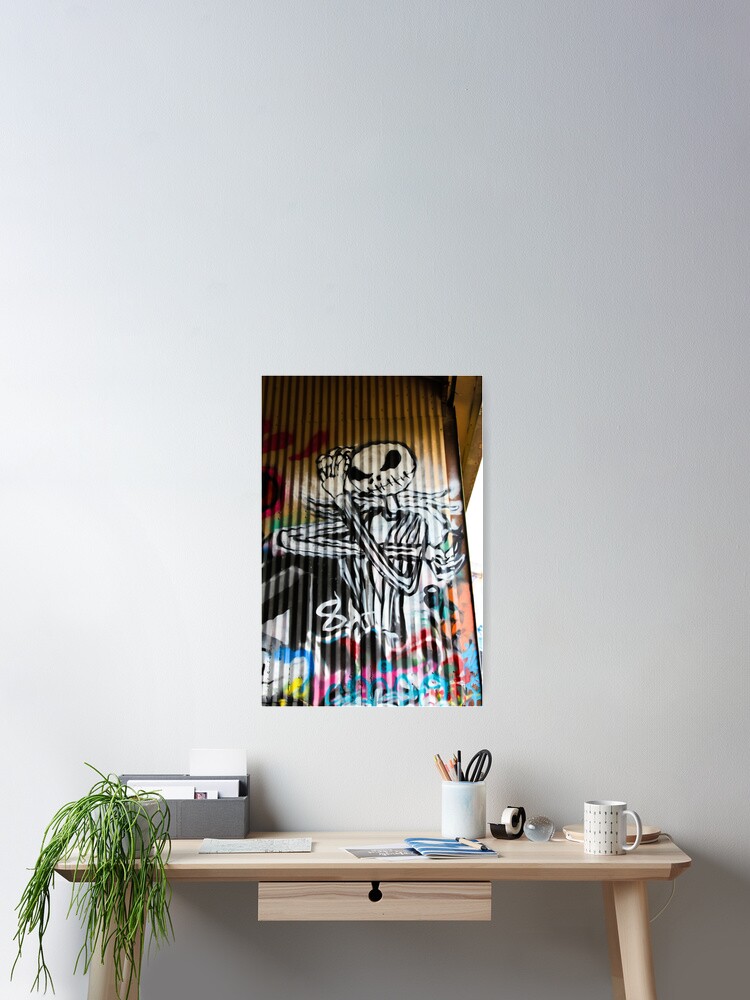 Jack Skellington Poster By Xoxneondragonxo Redbubble