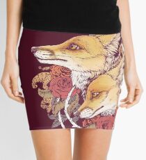 Red Fox Bloom Mini Skirt