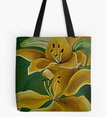 Yellow Tiger Lilies Tote Bag