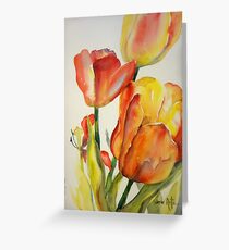 Spring Tulips Greeting Card