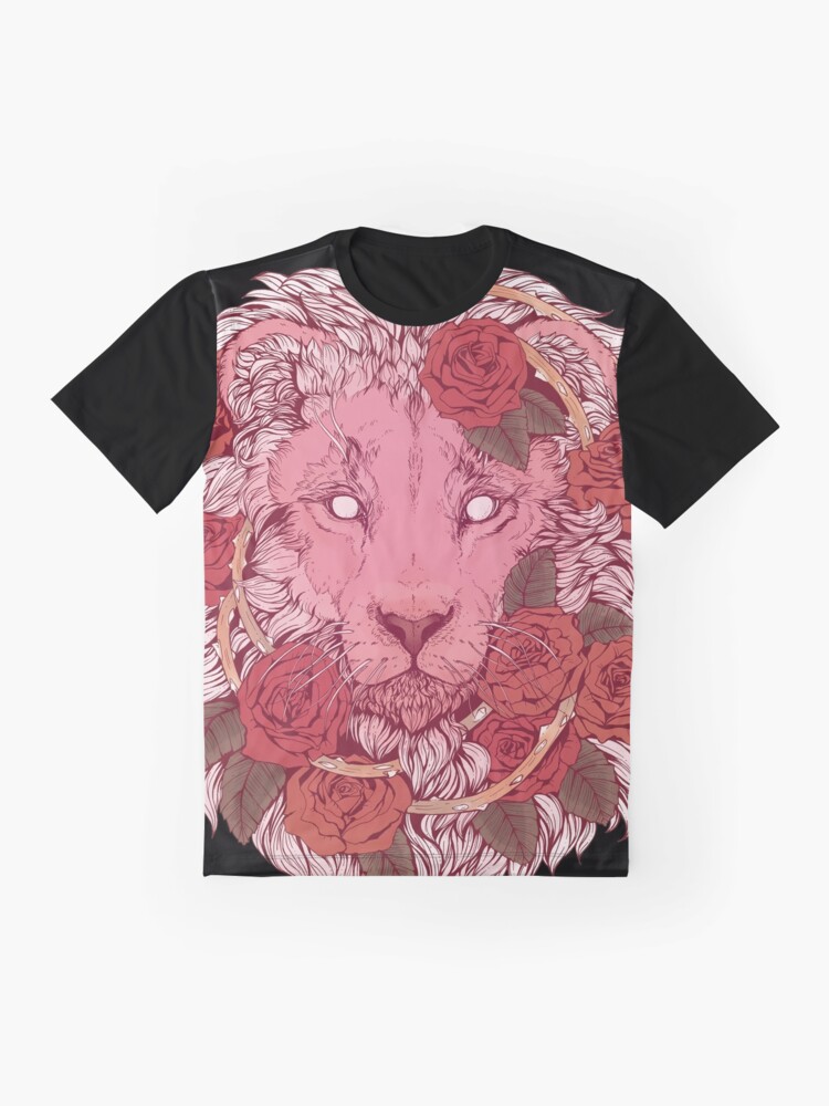 Alternate view of Lion of Roses Graphic T-Shirt