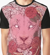 Lion of Roses Graphic T-Shirt